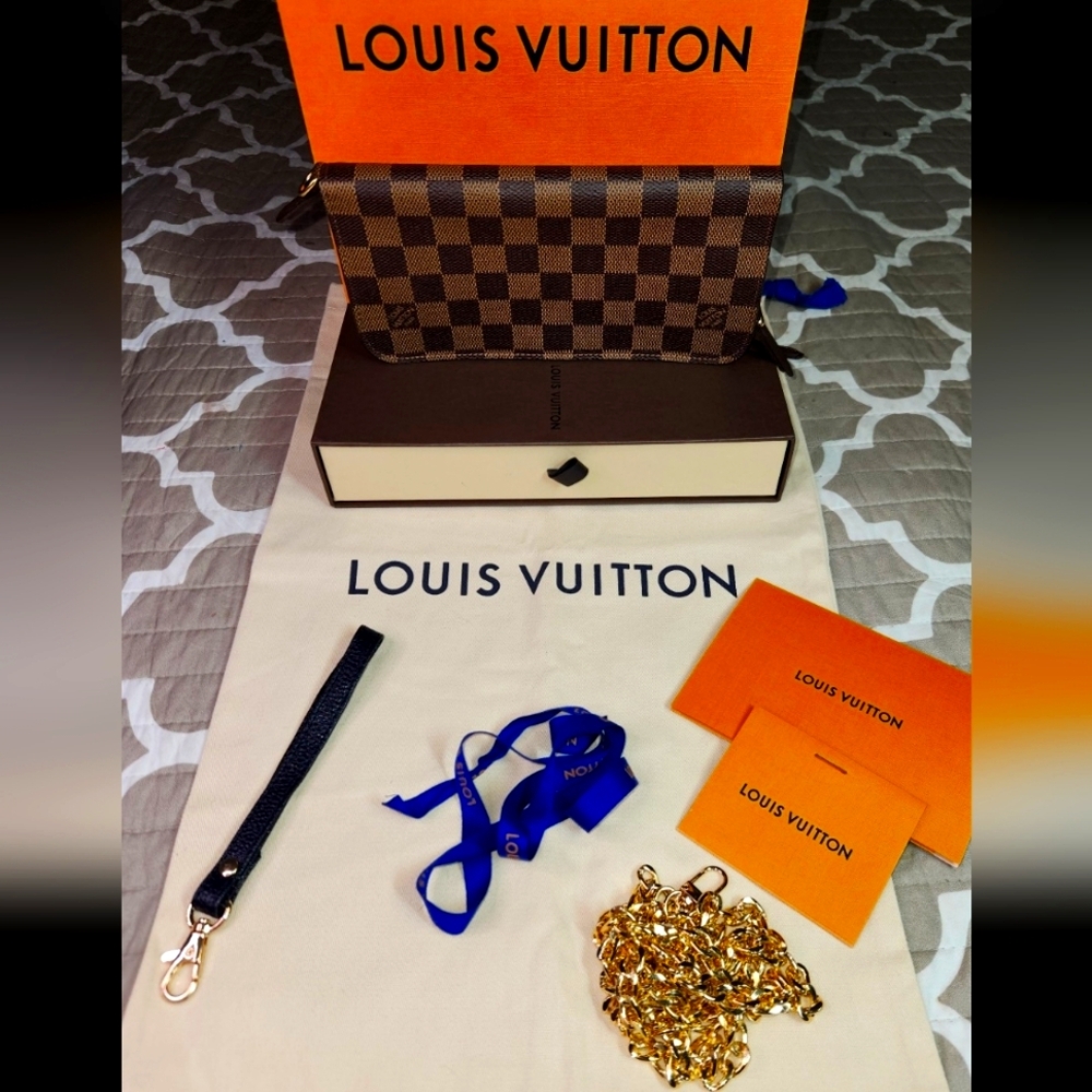 Louis Vuitton Portefeuille Insolite Damier Ebene Zip-Around DATE STAMPED CA5018